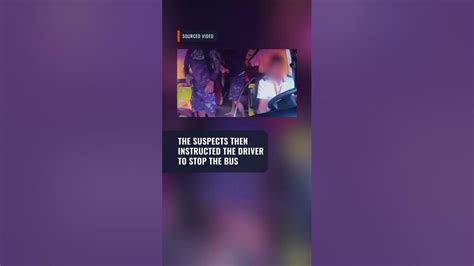 Bus dashcam captures disturbing attack on sleeping passengers .